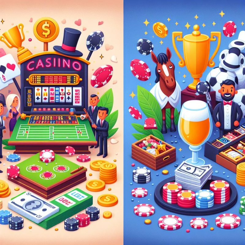 Betine Casino ve Spor Bahisleri Farkları